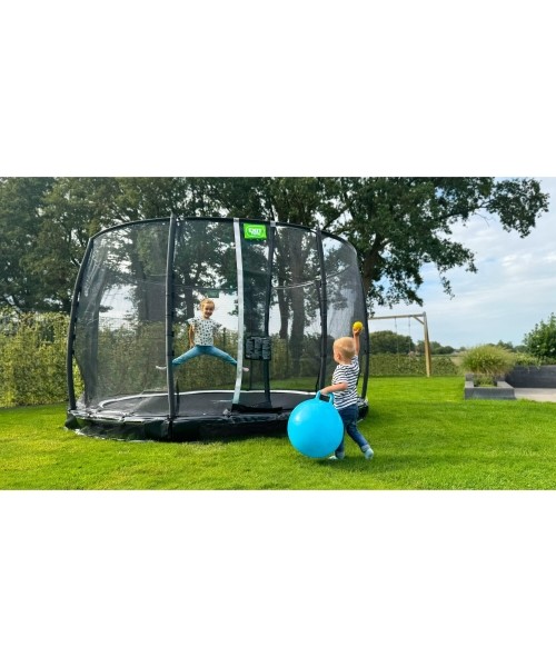 EXIT Allure Premium ground trampoline ø366cm - green