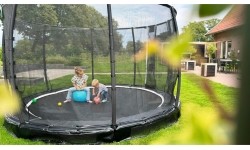 EXIT Allure Premium ground trampoline ø366cm - green