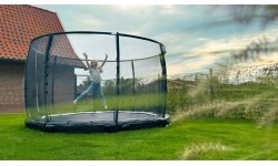 EXIT Allure Premium ground trampoline ø366cm - green