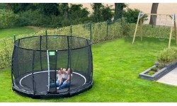EXIT Allure Premium ground trampoline ø366cm - green
