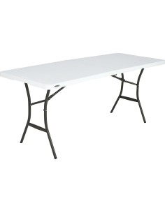 Lifetime sulankstomas stalas Amy baltas 182x76x74cm
