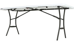 Lifetime sulankstomas stalas Amy baltas 182x76x74cm