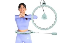 Lankai sukimui HMS: HHM14 HULA HOOP GREEN MAGNETIC WITH WEIGHT + COUNTER HMS