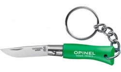 Hunting and Survival Knives Opinel: "Opinel Colorama 02 inox grab green" raktų pakabukas peilis