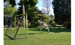 EXIT Tempo steel football goal 300x200cm - green/black