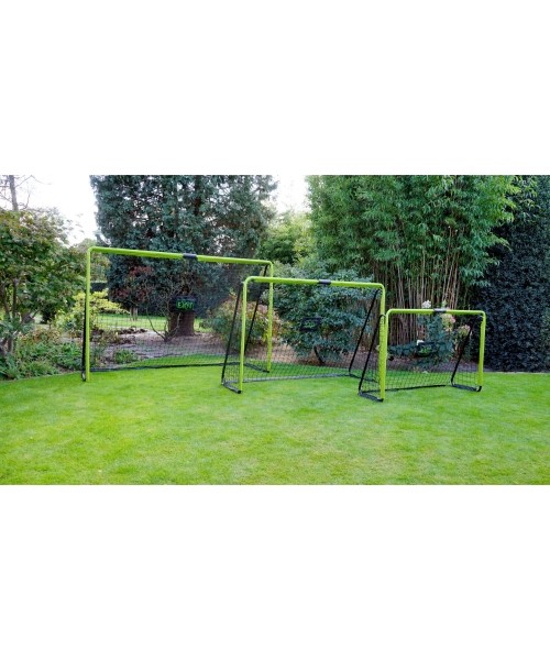 EXIT Tempo steel football goal 300x200cm - green/black