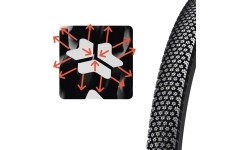Aksesuarai bei priedai dviračiams : Padanga Michelin Stargrip 700x40C (42-622)