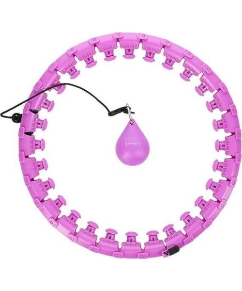Lankai sukimui HMS: HHW12 PLIUS DYDŽIO VIOLETINIS HULA HOOP LANKAS SU SVORIU HMS