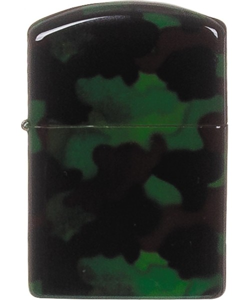 Survival Tools and Kits MFH: Windproof Lighter MFH - Woodland, Unfilled