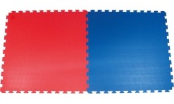 Tatamis Yate, EVA, 1x1 m, 4 cm, raudonas / mėlynas