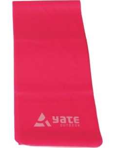 Pasipriešinimo guma Yate, 250x15 cm, vidutinė, raudona