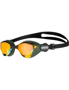 Plaukimo akiniai Arena Cobra TRI Swipe Mirror, geltoni-žali