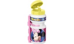 Gertuvės ir puodeliai Minnie: Plastikinė gertuvė su laikikliu Minnie Mouse, 0.375l