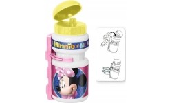 Gertuvės ir puodeliai Minnie: Plastikinė gertuvė su laikikliu Minnie Mouse, 0.375l