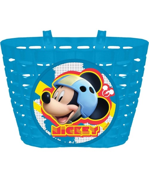 Gloves & Helmets & Accessories : Bicycle Basket on Handlebar BONIN Mickey Mouse, Blue