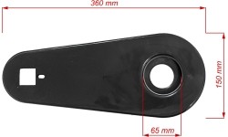 Aksesuarai bei priedai dviračiams : Grandinės apsauga DY-C20 PVC 12"