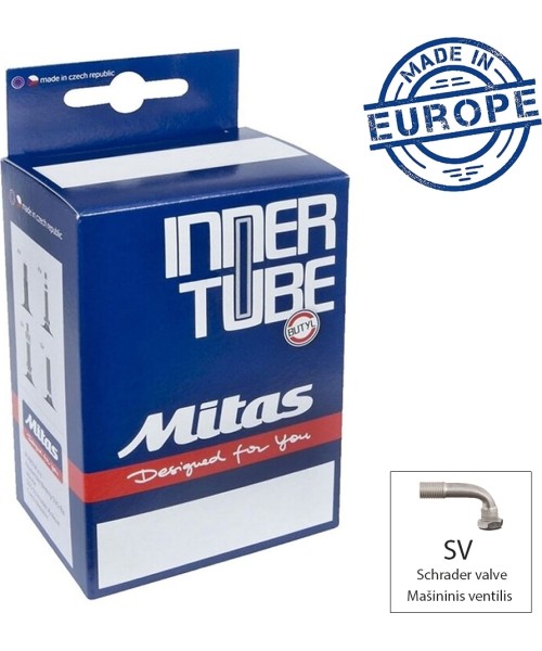 Gloves & Helmets & Accessories : Bicycle Tube Mitas, 6x1 1/4 SV 90/17°