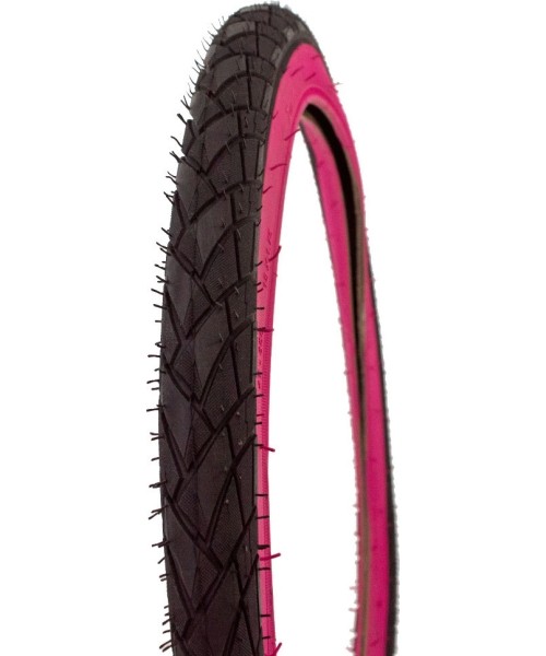 Gloves & Helmets & Accessories : Bicycle Tire Dsi, 18x1.75 (47-355) SRI-101, Black/Pink