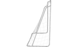 Football Goals Nils: Futbolo vartai su tinklu ir taikiniu Nils NT7788 2in1