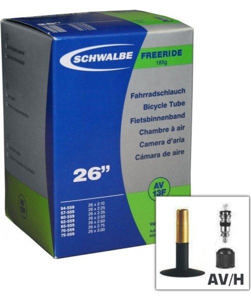 Gloves & Helmets & Accessories : Bicycle Tube Schwalbe, 26x1.50/2.50 (40/62-559), AV 40mm