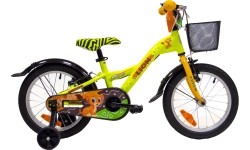 Children's and Junior Bikes : Dviratis 4KIDS Lion 16", Size 10" (25.5 cm), geltonas
