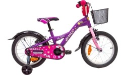 Children's and Junior Bikes : Dviratis 4KIDS Bubble 16", dydis 10" (25.5 cm), violetinis