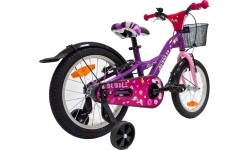 Children's and Junior Bikes : Dviratis 4KIDS Bubble 16", dydis 10" (25.5 cm), violetinis