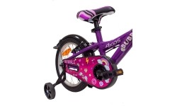 Children's and Junior Bikes : Dviratis 4KIDS Bubble 16", dydis 10" (25.5 cm), violetinis