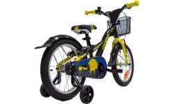 Children's and Junior Bikes : Dviratis 4KIDS Nightman 16", dydis 10" (25.5 cm), juodas/mėlynas
