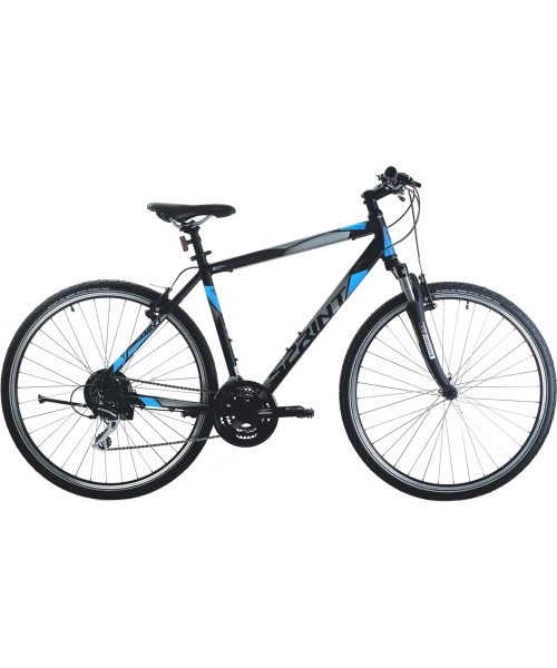 Dviračiai jaunimui ir suaugusiems : Dviratis SPRINT Sintero Man 28", dydis 20,5" (52cm), juodas/žydras