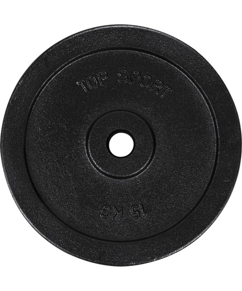30 mm - Plieniniai svoriai Top Sport: Ketaus svoris Top Sport Castyr 30mm 15kg