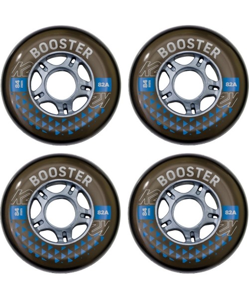 Spare Wheels for Skates K2: Atsarginiai ratukai riedučiams K2 Booster 84 mm – 4 vnt.