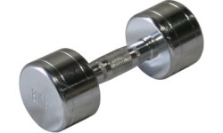 Plieninis chromuotas hantelis Bauer Fitness 8 kg AC-1518