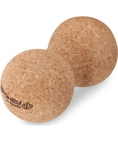 Spokey Oak dvigubas masažo kamuoliukas (natūralus kamštis)