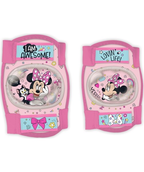Gloves & Helmets & Accessories : Vaikiškos apsaugos dviratininkams Dvirtex Minnie, rožinės