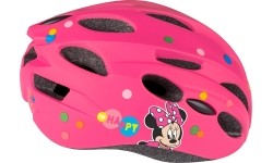 Aksesuarai bei priedai dviračiams : Dviratininko šalmas Dvirtex Minnie, dydis 52-56 cm, rožinis