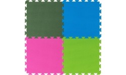 Floor Covering Yate, 43x43x1.0cm, Pink/Grey
