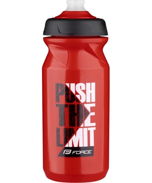 Gertuvės ir puodeliai : Gertuvė FORCE Push, raudona/juoda/balta, 0.65l