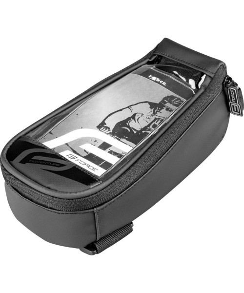 Gloves & Helmets & Accessories : Bicycle Frame Bag Force Phone Adventure XL 5,5", Black