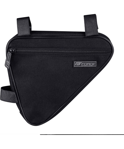 Gloves & Helmets & Accessories : Bicycle Frame Bag FORCE Classic Bud, Black, 1.3l