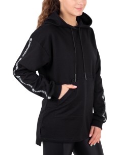 Moteriškas džemperis su gobtuvu inSPORTline Overhoodie - Juoda
