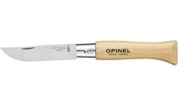 Medžiokliniai ir išgyvenimo peiliai Opinel: Peilis Opinel 5, Inox nerūdijantis plienas, buko medienos