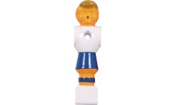 Aksesuarai žaidimo stalams Buffalo: Keičiamas stalo futbolo žaidėjas Buffalo, 16mm, mėlynas/baltas, 4vnt