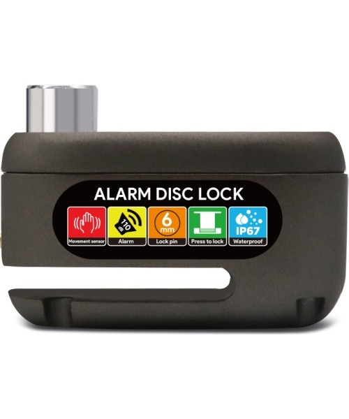 Spare Chassis Parts for Scooters Beaster: Electric Scooter Brake Disc Lock With Alarm Beaster BS03ADL, Black