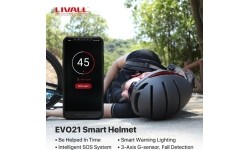 Aksesuarai bei priedai dviračiams Livall: Išmanusis šalmas Livall EVO21, dydis M, baltas