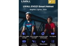 Aksesuarai bei priedai dviračiams Livall: Išmanusis šalmas Livall EVO21, dydis M, baltas