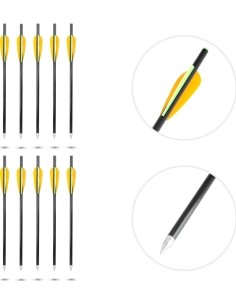 Stiklo pluošto strėlės inSPORTline Frankson 34 cm, 10 vnt.