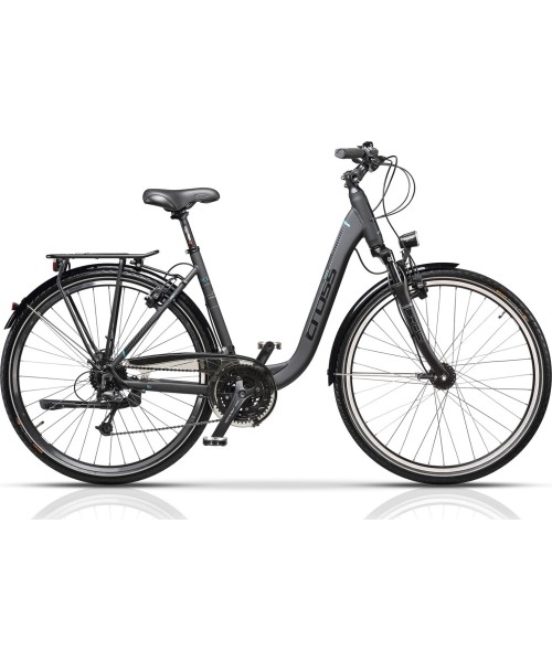 Dviračiai jaunimui ir suaugusiems : Dviratis Cross Prolog 28", dydis 21.5"(55cm), juodas