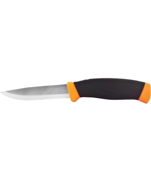 Medžiokliniai ir išgyvenimo peiliai Morakniv: Peilis Morakniv Companion F, dantytas, nerūdijantis plienas, oranžinis
