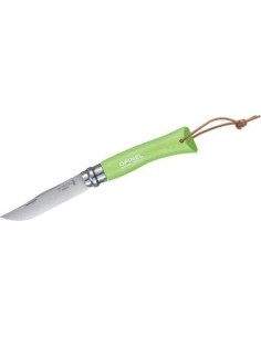 Sudedamas peilis Opinel Trekking Nr.7, nerūdijančio plieno ašmenys, žalia rankena